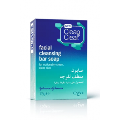 CLEAN & CLEAR ® Daily Facial Cleansing Bar Soap 75 Gm